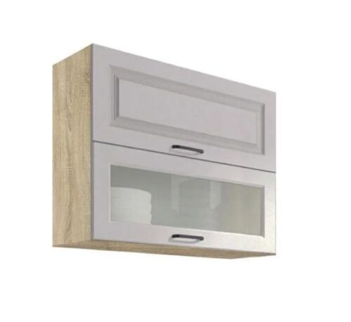 Sienas skapis 90 cm vitrīna Smart SC-42G congo