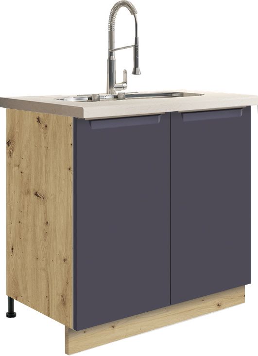 Apakšējais izlietnes skapītis 80 cm Glamour GLA-12D — изображение 2