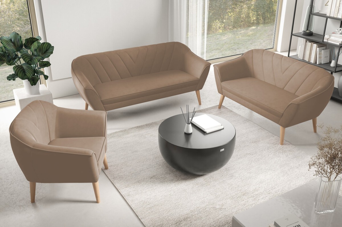 Scandi Brands 3+2+1 mīksto atpūtas krēslu komplekts — 4 attēls