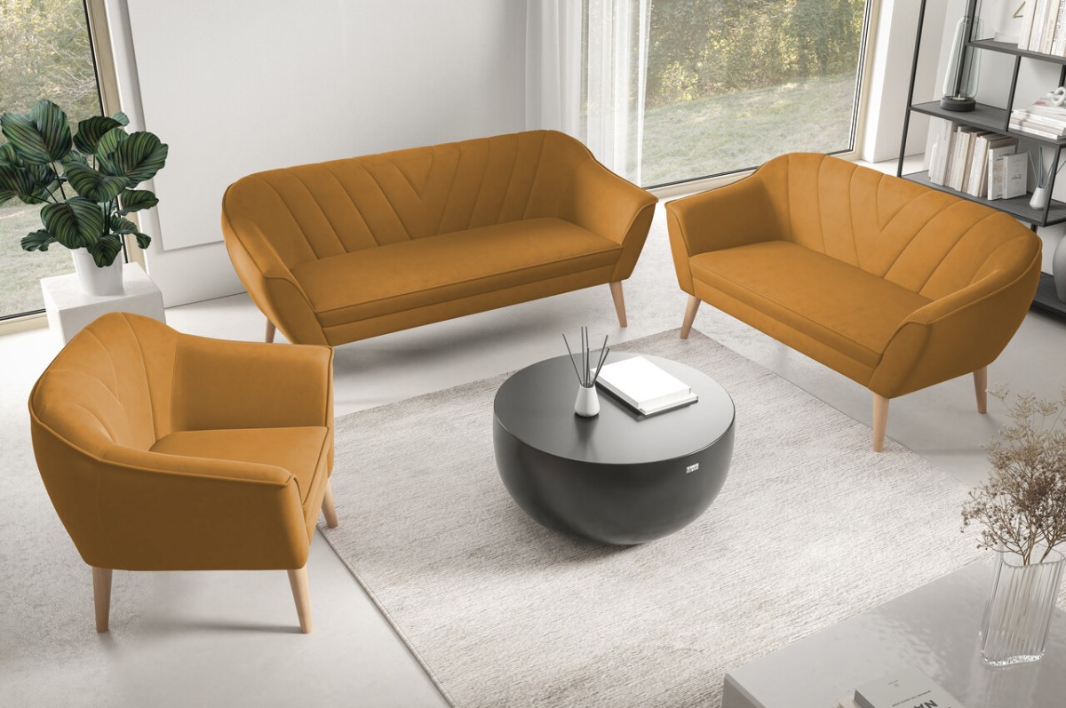 Scandi Brands 3+2+1 mīksto atpūtas krēslu komplekts — 5 attēls