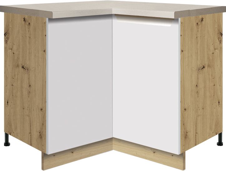 Stūra skapītis apakšā 90/90 cm Glamour GLA-16D