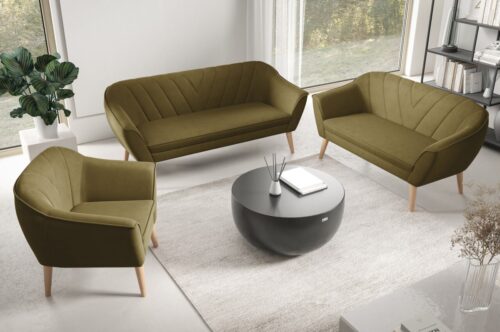 Scandi Brands 3+2+1 mīksto atpūtas krēslu komplekts
