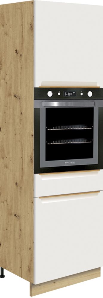 60 cm kolonnas skapis Glamour GLA-20D krāsnij