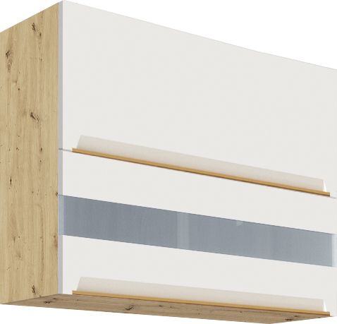 Augšējais skapis 90 cm Glamour vitrīna GLA-42G