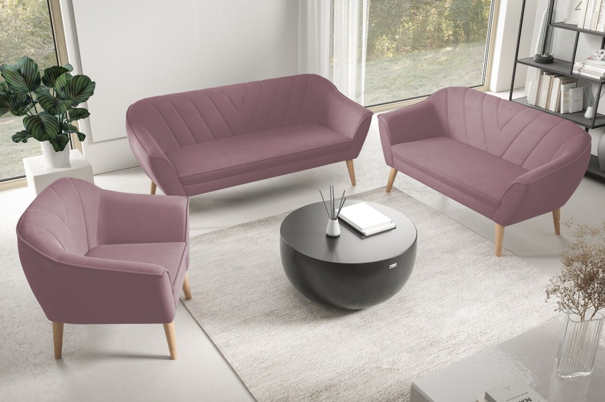 Scandi Brands 3+2+1 mīksto atpūtas krēslu komplekts — 7 attēls
