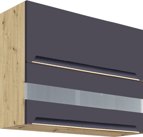 Augšējais skapis 90 cm Glamour vitrīna GLA-42G — изображение 2