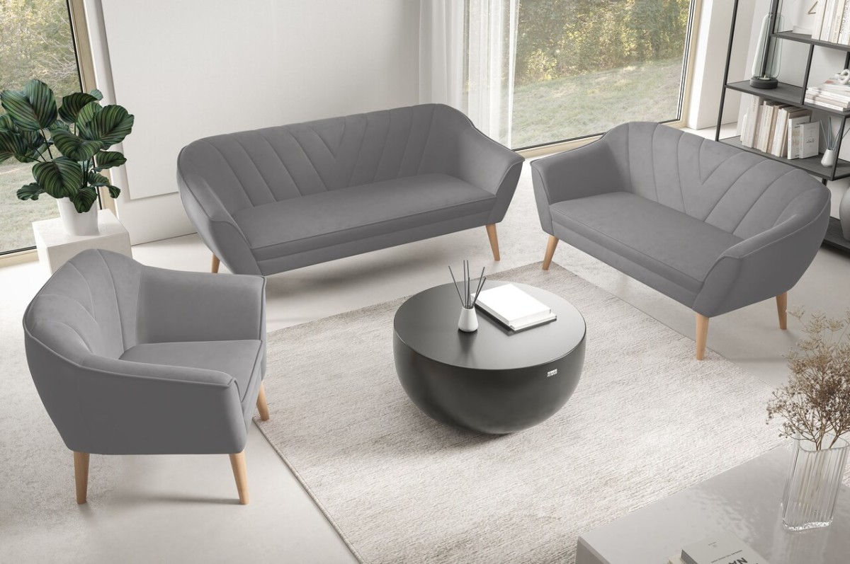 Scandi Brands 3+2+1 mīksto atpūtas krēslu komplekts — 2 attēls