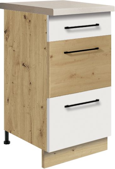 Apakšējais skapis ar atvilktnēm 40 cm Infinity INF-8D — 2 attēls