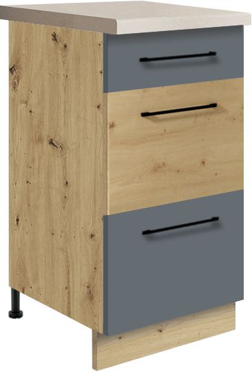 Apakšējais skapis ar atvilktnēm 40 cm Infinity INF-8D — 3 attēls