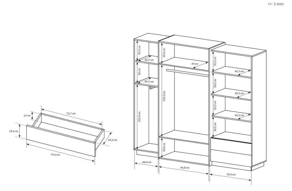 3D trīsdimensiju skapis - 230 cm — изображение 6