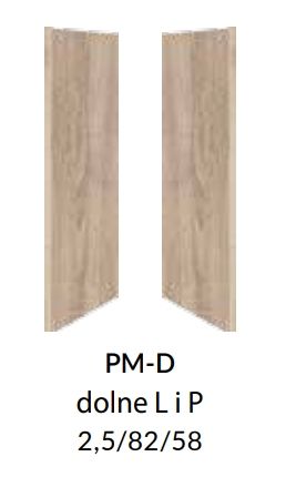 Apakšējā sānu pārsega plāksne 82 cm