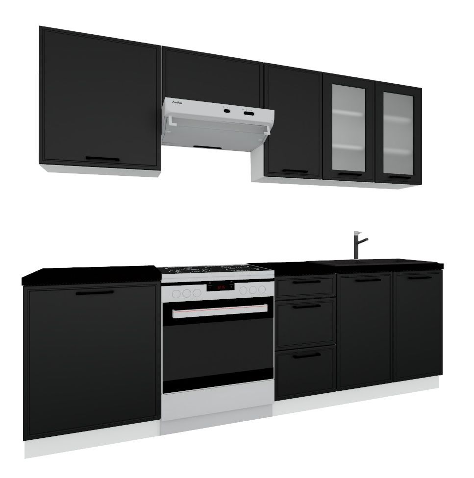 Virtuves mēbeļu komplekts, virtuve 180-240 cm Emily — изображение 2