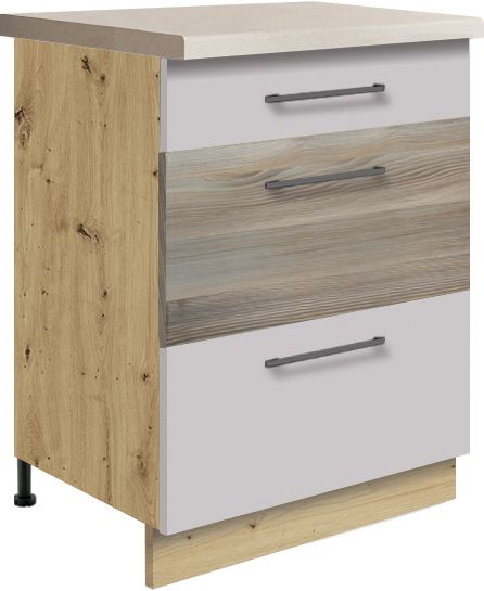 Apakšējais skapis ar atvilktnēm 60 cm Infinity INF-10D