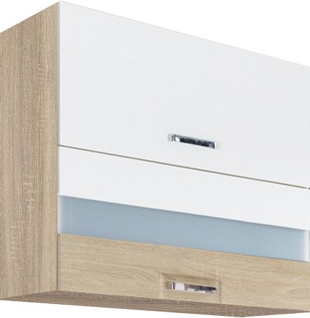 Sienas skapis 80 cm ar stiklu Premio PRE-41G