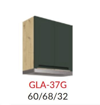 Augšējais skapītis 60 cm Glamour GLA-37G tvaika nosūcējam
