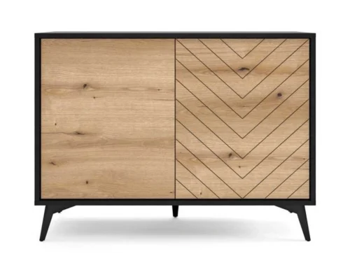 Loft stila kumode K104 Diamond – ozolkoka krāsā