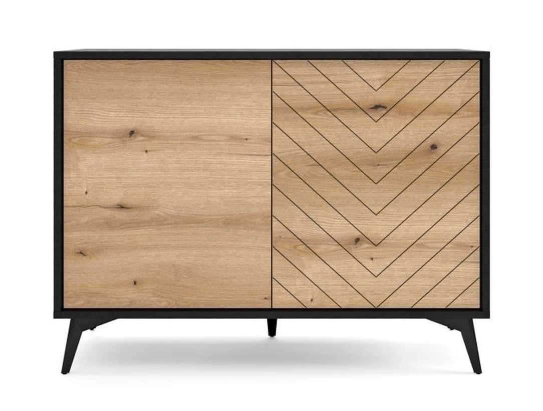 Loft stila kumode K104 Diamond - ozolkoka krāsā