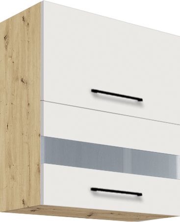 Augšējais skapis 60 cm nolokāms vitrīna Infinity INF-40G