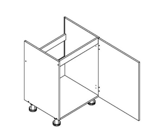 Apakšējais skapītis 60 cm izlietnei D60ZL P/L Nina