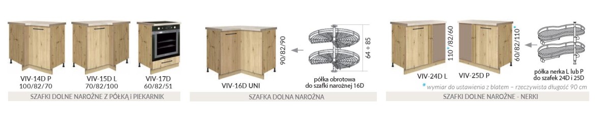 Apakšējais skapītis ar atvilktnēm 60 cm Viva VIV-10D - Image 7