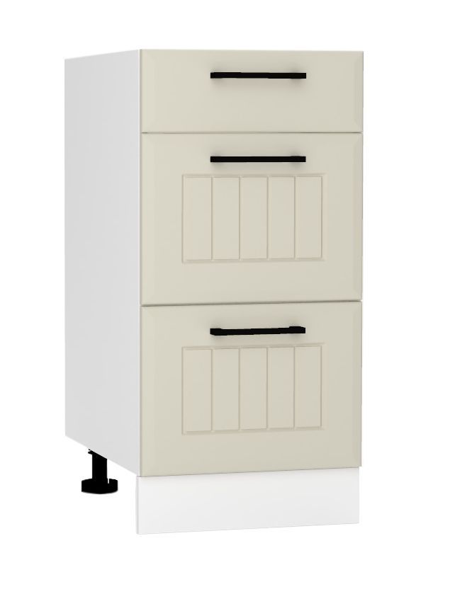 40 cm pamatnes skapis ar atvilktnēm D40S/3 Irma