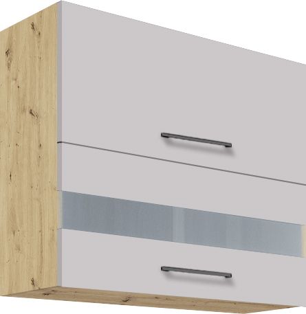 Augšējais skapis 80 cm nolokāms vitrīna Infinity INF-41G