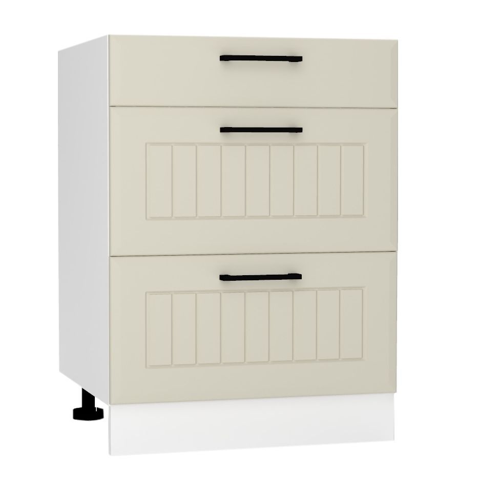 50 cm pamatnes skapis ar atvilktnēm D50S/3 Irma