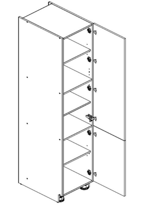 Skapis 60 cm uzglabāšanai D60SŁ/2133 P/L 2 FR Nina