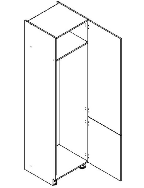 60 cm kolonnas skapis ar iebūvētu ledusskapi D60LO/2133 P/L 2 FR Nina