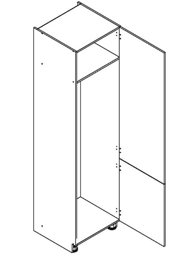 60 cm kolonnas skapis ar iebūvētu ledusskapi D60LO/2133 P/L 2 FR Nina
