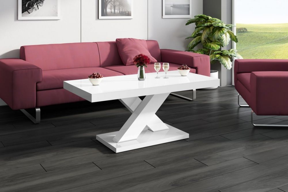 XENON MINI kafijas galdiņš 120x60 balts, spīdīgs — изображение 5