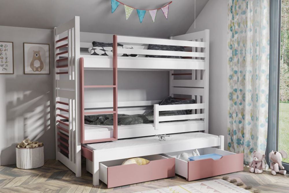 ROLAND divstāvu gulta ar atvilktnēm 90x190 cm — изображение 2