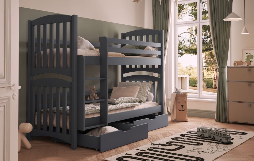 Divstāvu gulta SERAFIN ar atvilktnēm divām personām 90x200 cm — изображение 2
