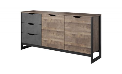 Arden industriālā stila kumode 160