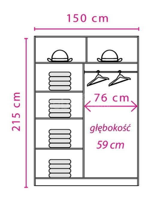 Bīdāms skapis "Effect EF-4", ozols "Lancelot" — 4 attēls