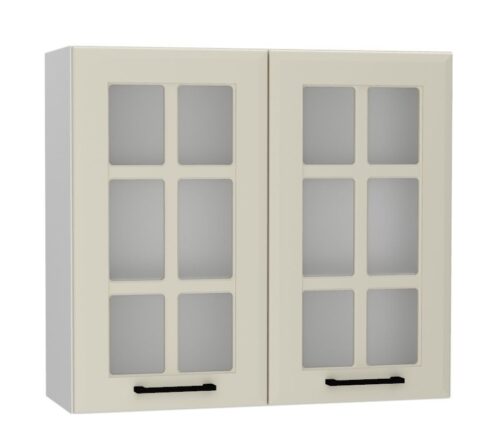 Sienas skapis 80 cm ar vitrīnu WS80 Irma