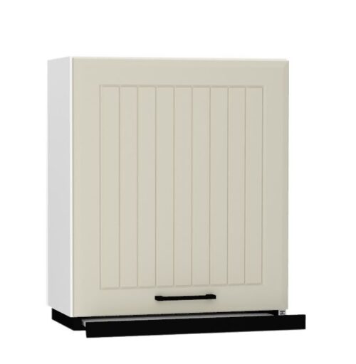 Sienas skapis 60 cm ar melnu pārsegu W60/68 SLIM P/L Irma