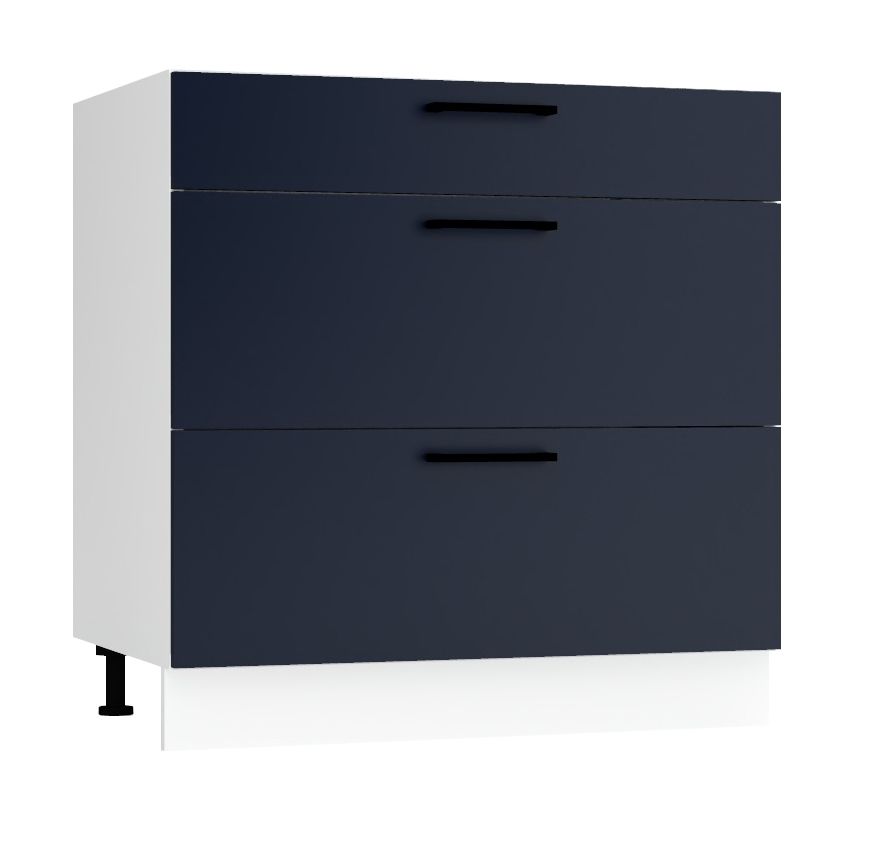 Apakšējais skapis ar 90 cm atvilktnēm D90S/3 Max