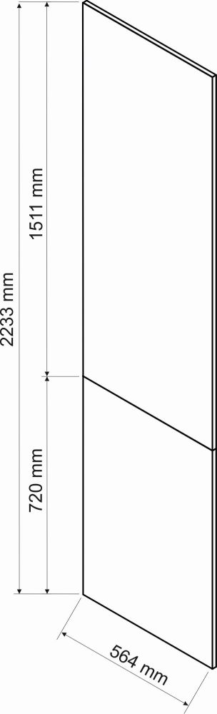 Sānu pārsega plāksne stabiem 223,3/56,4 cm Kate