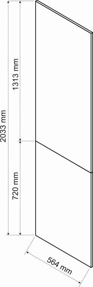 Sānu pārsega plāksne stabiem 203,3/56,4 cm Kate