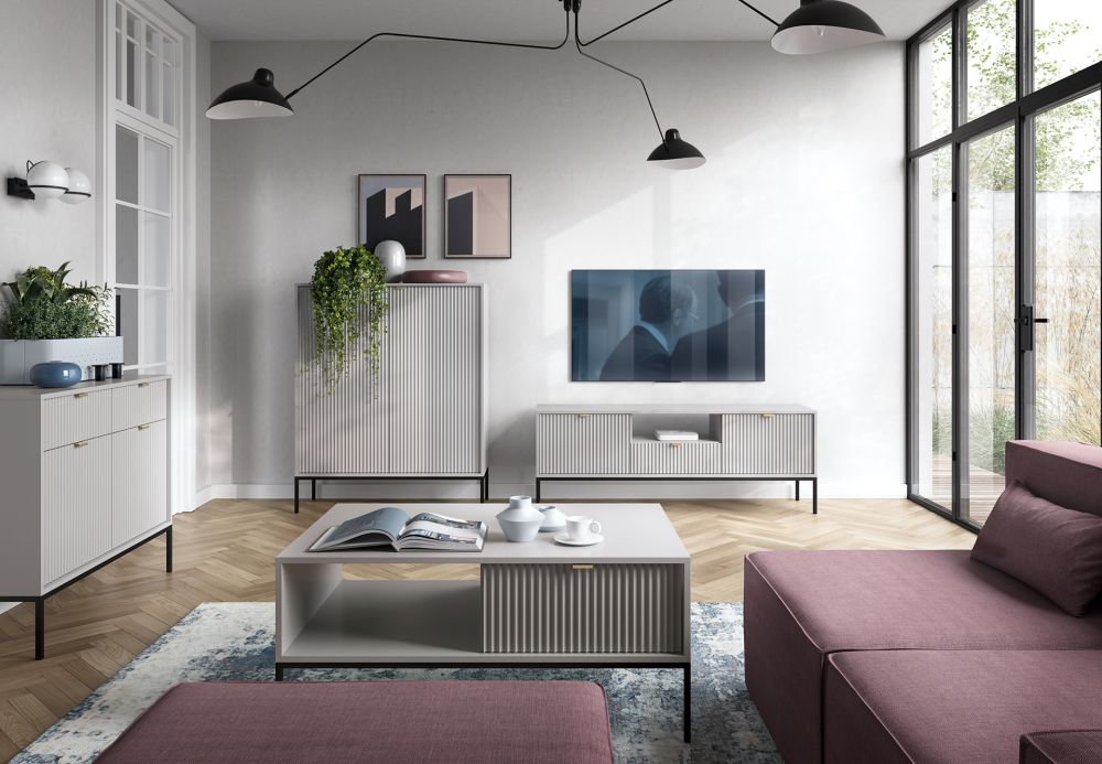 TV skapītis Nova RTV-154 pelēks — 6 attēls