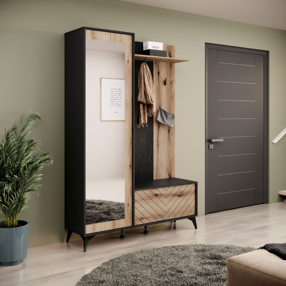 Black Diamond Loft skapis - ozolkoka imitācija
