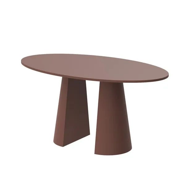 LAZIO galds 160x90 bordo krāsā