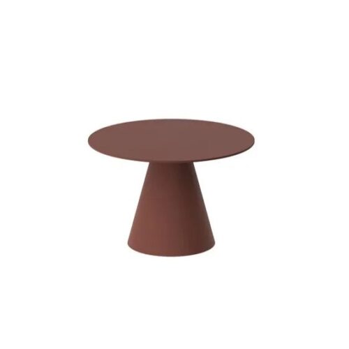 Apaļš kafijas galdiņš PINETO MINI 80×80 bordo krāsā