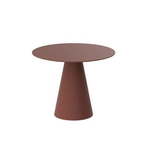 PINETO apaļais galds 100×100 bordo
