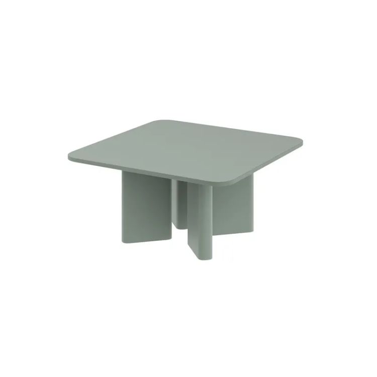 DIVERSO kafijas galdiņš 80x80 zaļš