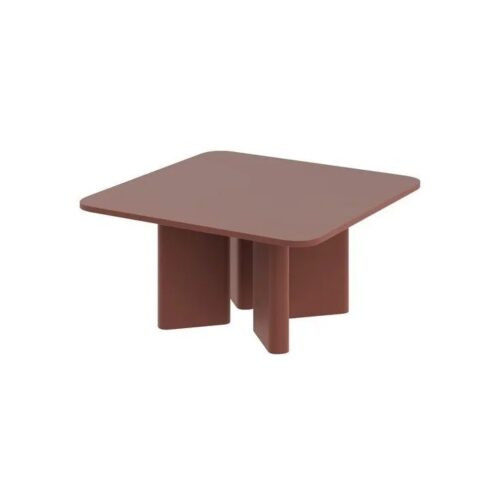 DIVERSO kafijas galdiņš 80×80 bordo