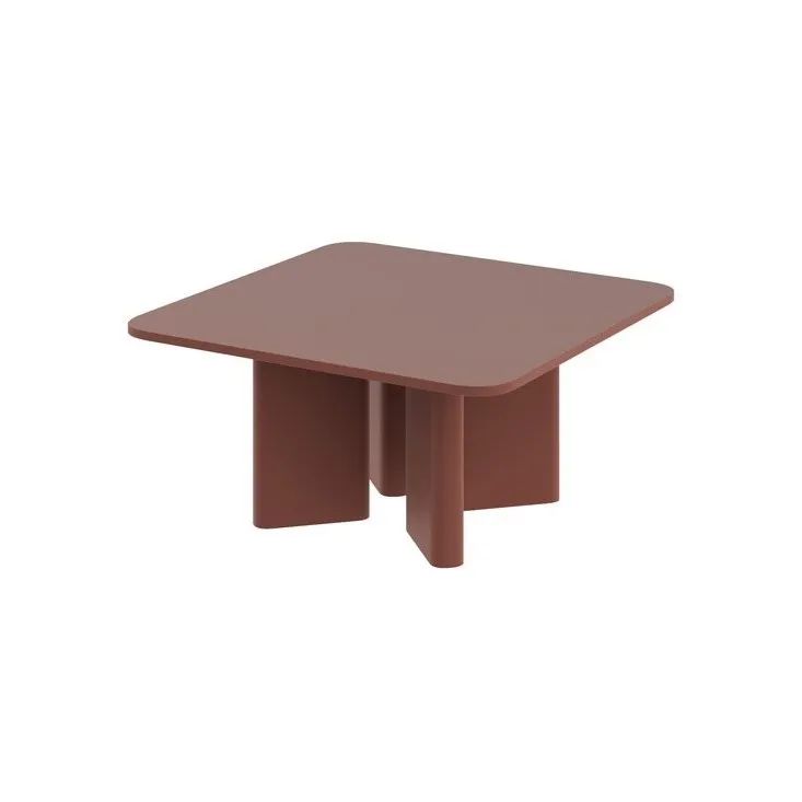 DIVERSO kafijas galdiņš 80x80 bordo
