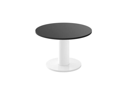 SOLO MINI kafijas galdiņš ⌀80cm spīdīgi melns/balts