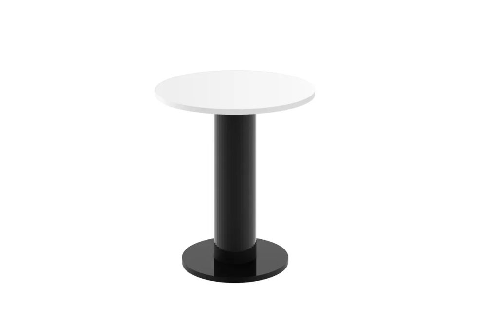 SOLO MINI kafijas galdiņš ⌀60cm matēti balts/melns